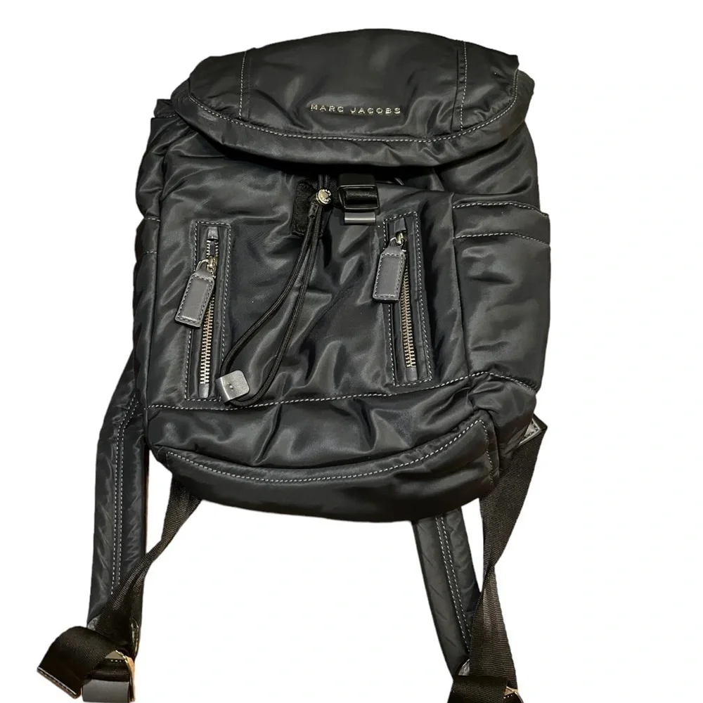 Marc Jacobs Mallorca Backpack Black Nylon Leather M0008139 From Japan.